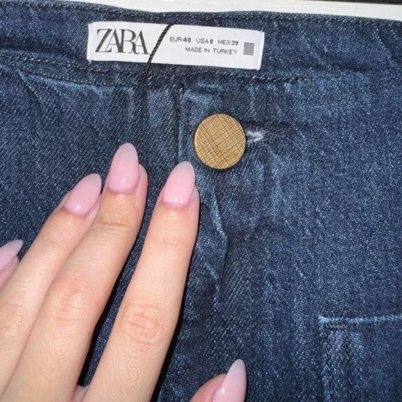 Zara Black Straight Leg Women's Jeans - Picture 3 of 3